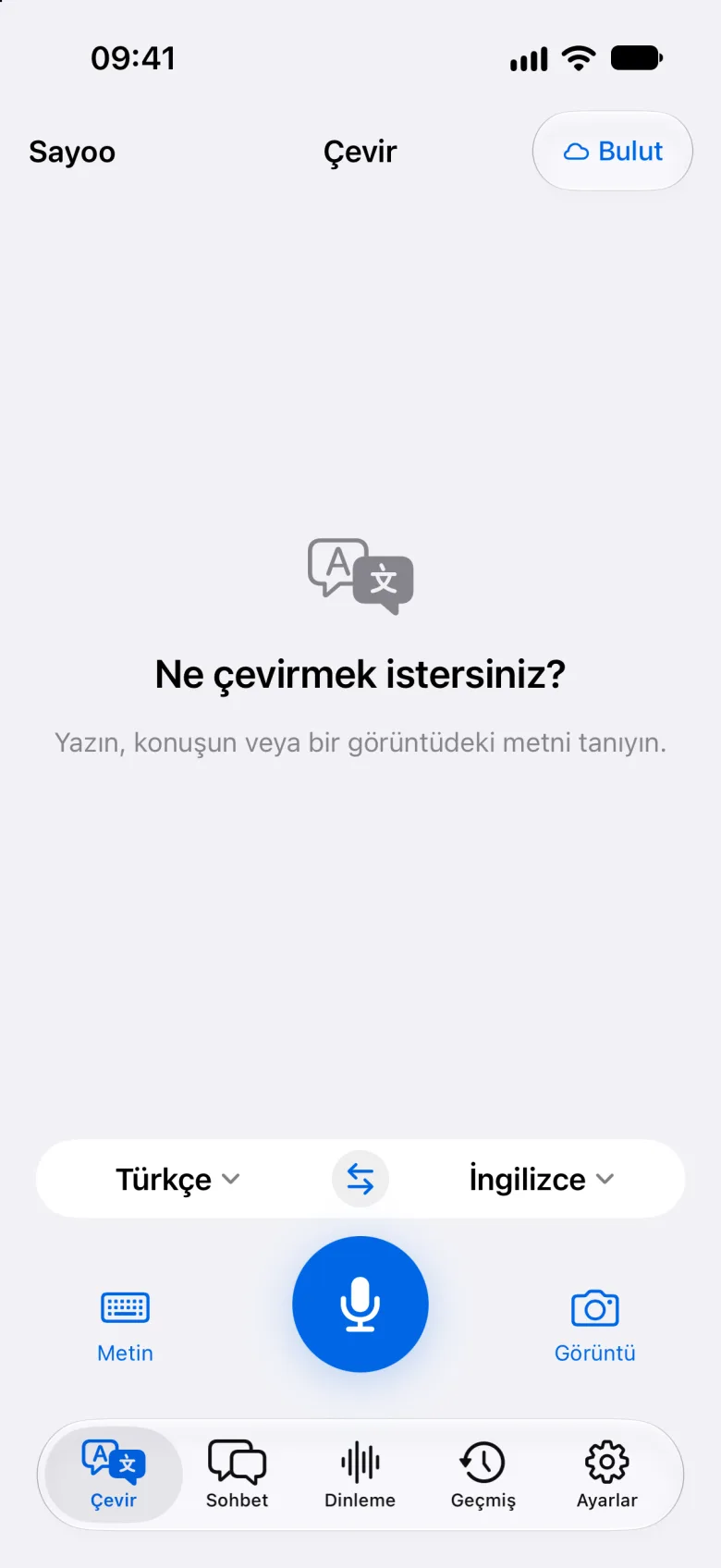 Metin ve ses çevirisi